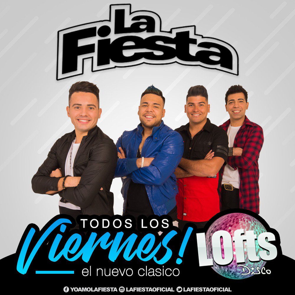 lafiestaoficial's tweet photo. #Viernes #NuevoClàsico #LoftsDisco #NuevaGeneraciòn #Fiesssta 
#LaFiestaContinùa https://t.co/LT5CJRDa8N