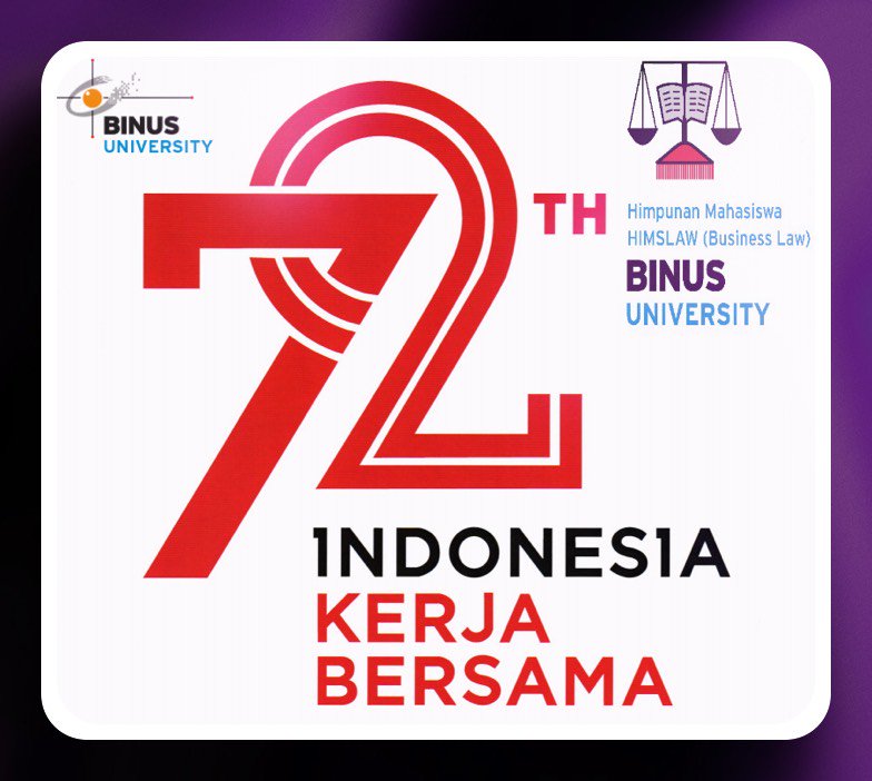 Segenap keluarga besar HIMSLAW mengucapkan "Digrahayu HUT RI ke-72" Semoga Indonesia tetap jaya selama-lamanya!🇮🇩#MERDEKA
#SalamHimslaw