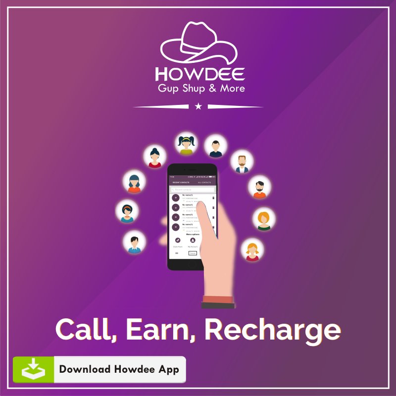 HowdeeApp's tweet photo. It's easy, #Call #Earn #Recharge : Use #HowDeeApp
#MobileApp Download App #GooglePlay : https://t.co/kBy9xEqxIm https://t.co/UfNNgXBAio