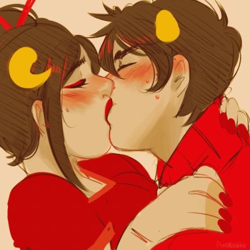 "I want to be in relationship with Kankri, he may talk alot but I'm sure he can satisfy my needs, heheh~"