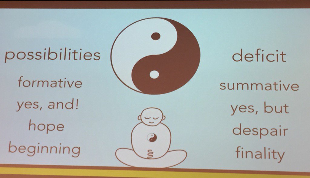 AADES2017's tweet photo. @leecrockett shifting to the language of possibilities #aades2017 #connectingislearning https://t.co/7ABM5RfZd3