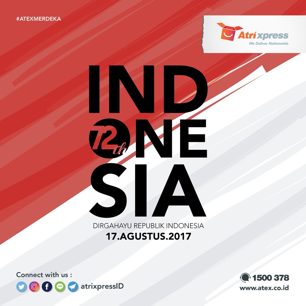 atrixpressID's tweet photo. #dirgahayuindonesiaku Yuk, intip di https://t.co/UxCbsx2MTm . #semangatATEX #atrixpress #gampangkirimpaket #atexmerdeka #RI72 #Indonesia https://t.co/IrPPadMc9Y