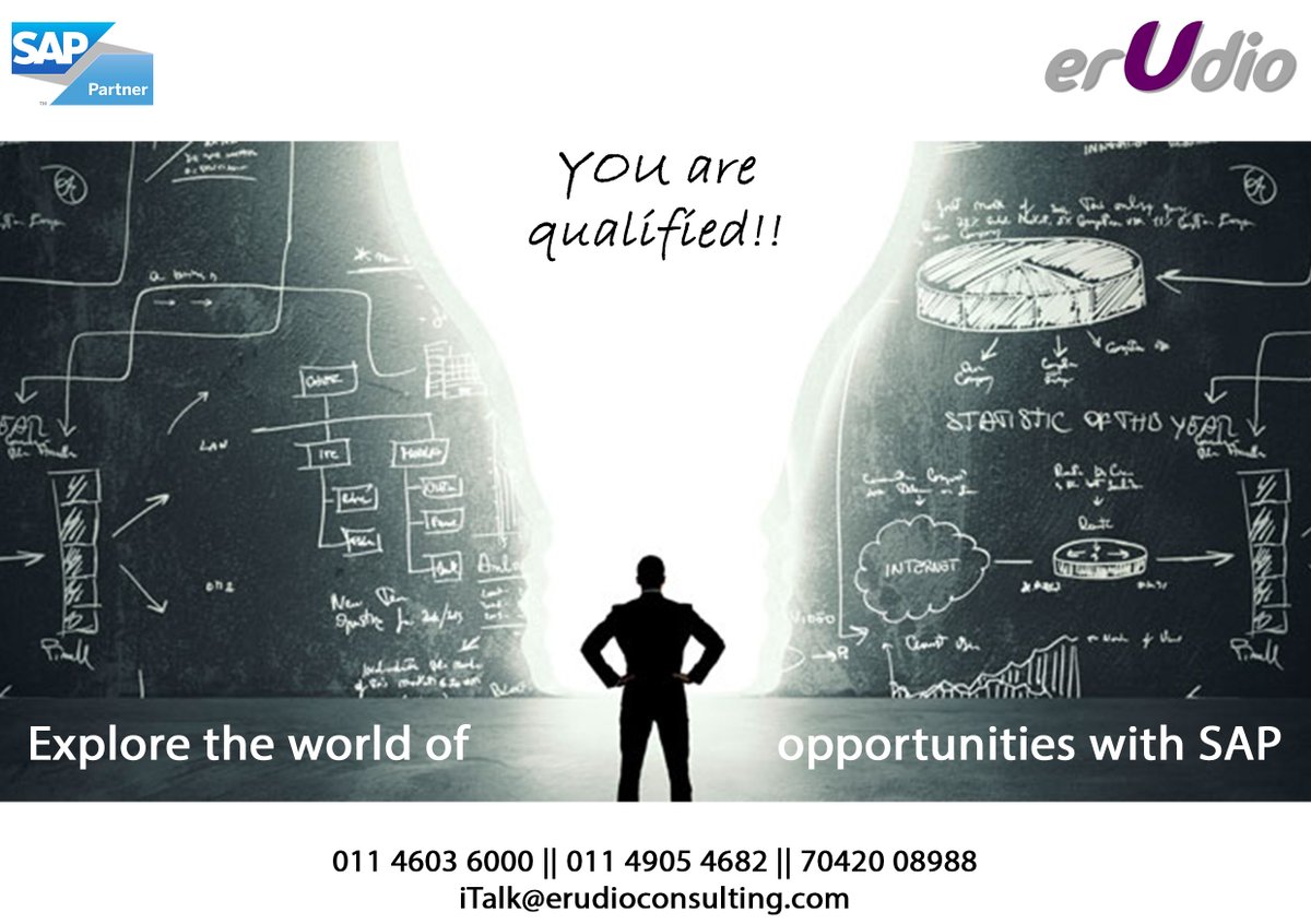 erudioeducation's tweet photo. Explore the #world of #sap #consulting Ensure a #global #career with #erudio https://t.co/flnXtoRasL