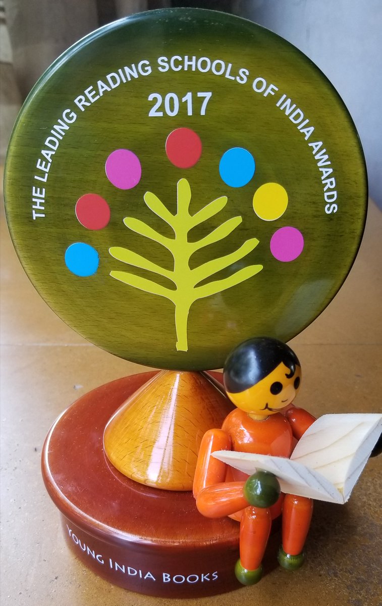 The 5 Leading Reading Schools of India 2017 win this beautiful hand-crafted trophy