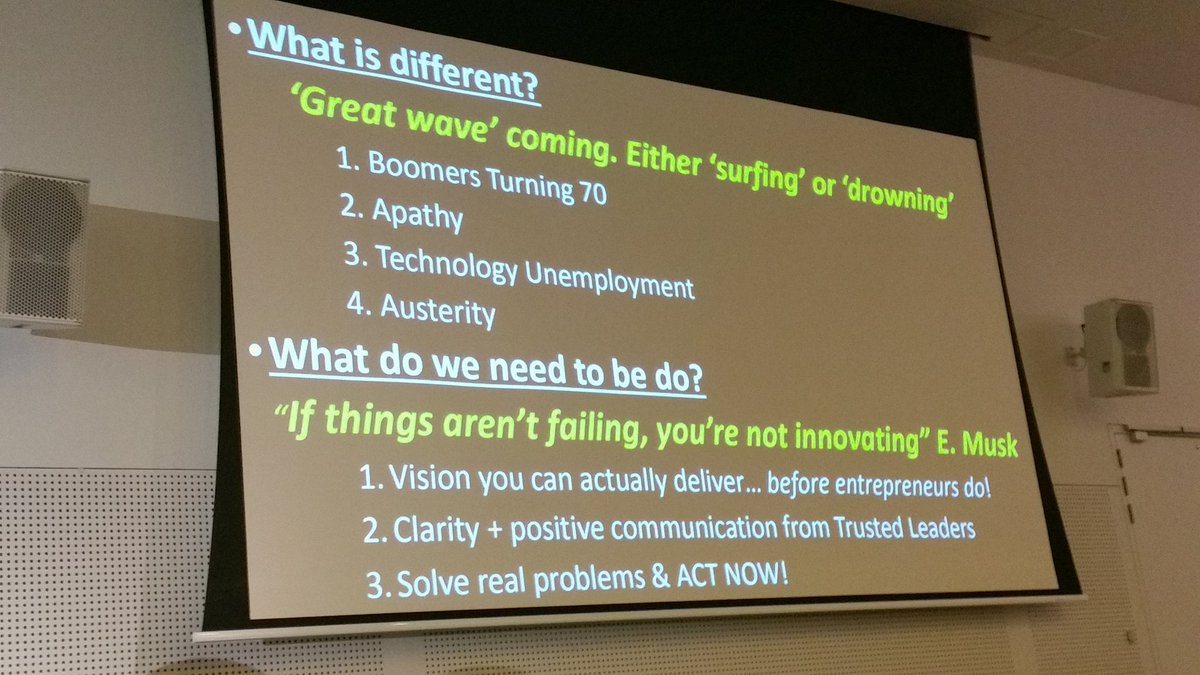 wayfinderlaura's tweet photo. Disrupt or be disrupted, and other lessons for the transport sector @CyclingRSmith @AITPM2 #AITPM2017 https://t.co/OQhxgWjDkf