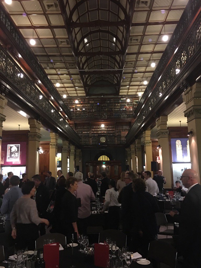 BGofton's tweet photo. #AADES dinner at the state library of South Australia magnificent. #connectingislearning https://t.co/C6nvzNWWs5