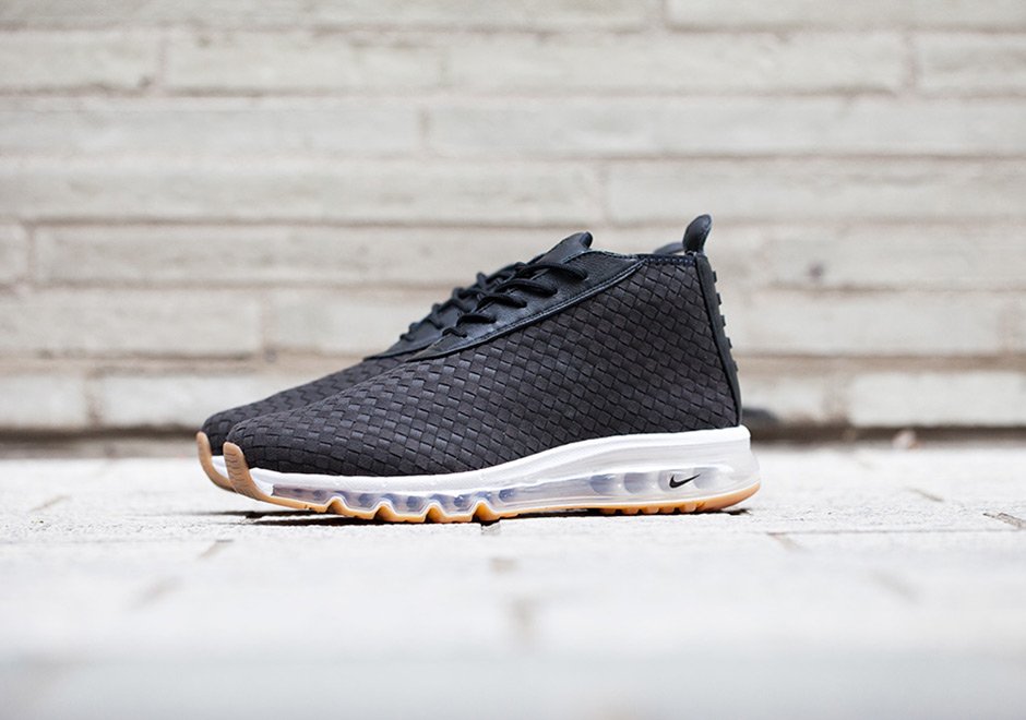 nike air max woven boot black