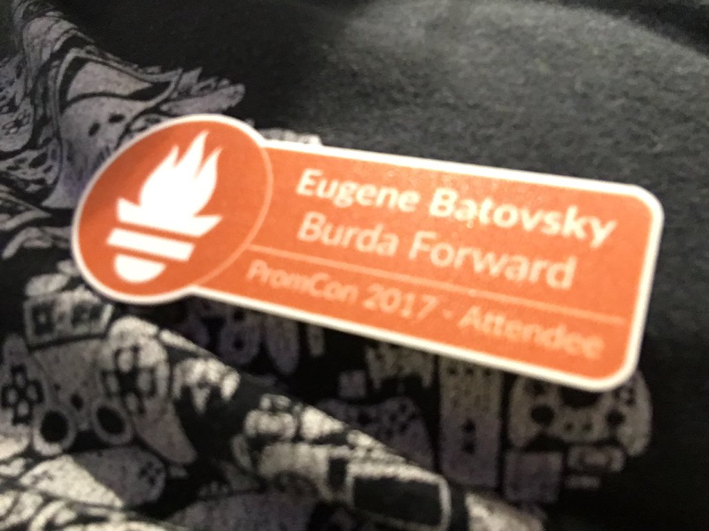 batovsky's tweet image. Wheels down #PromCon2017 #Munich