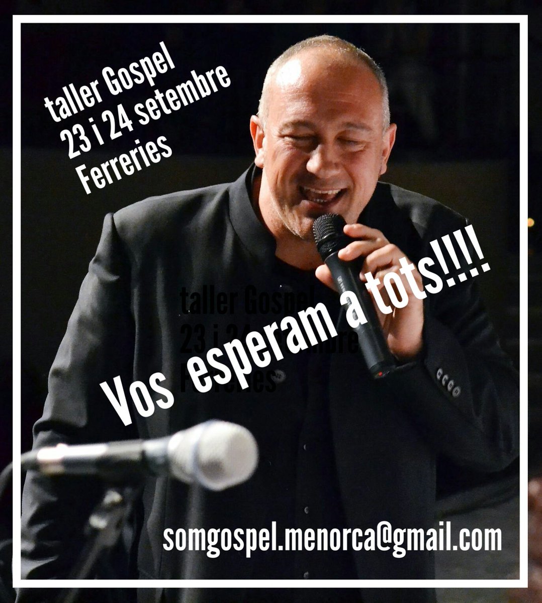 GalmesLore's tweet photo. Animau-vos!!!! #gospel #Menorca @FelixBagur  @GospelViu @crispeequeh  @carmemuntaner  #somgospel.menorca https://t.co/jlkkrQoW9g