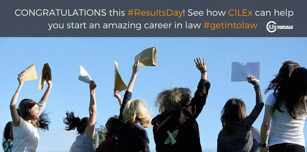 CONGRATULATIONS to you all this #ResultsDay – see how CILEx can help you start an amazing career in law #getintolaw

cilex.org.uk/study