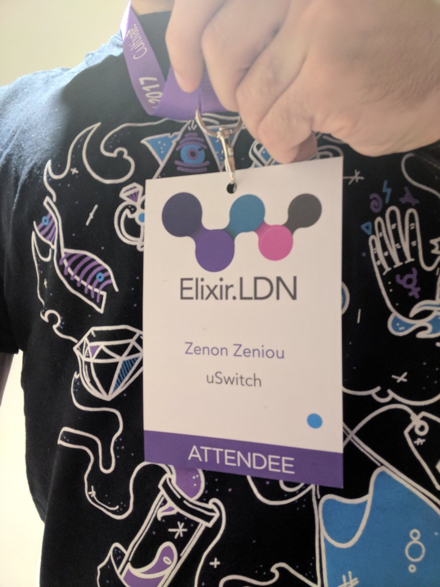 Zeniou's tweet image. Excited to be here #ElixirLDN