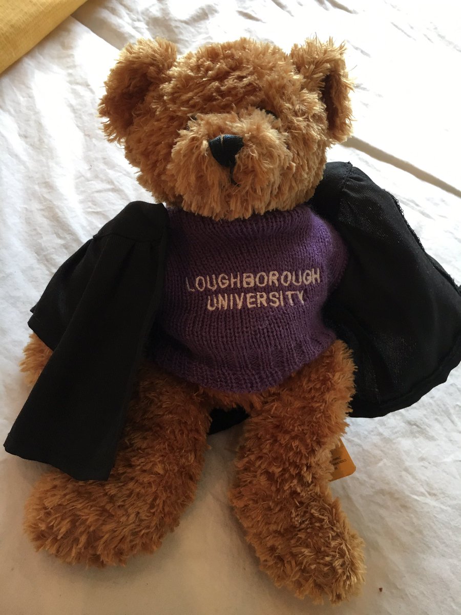 BeckieJJohnson's tweet photo. After watching my brother graduate Loughborough and getting this teddy I've always wanted to go! NOW I AM!!!!@lborouniversity https://t.co/38frHuTi6I