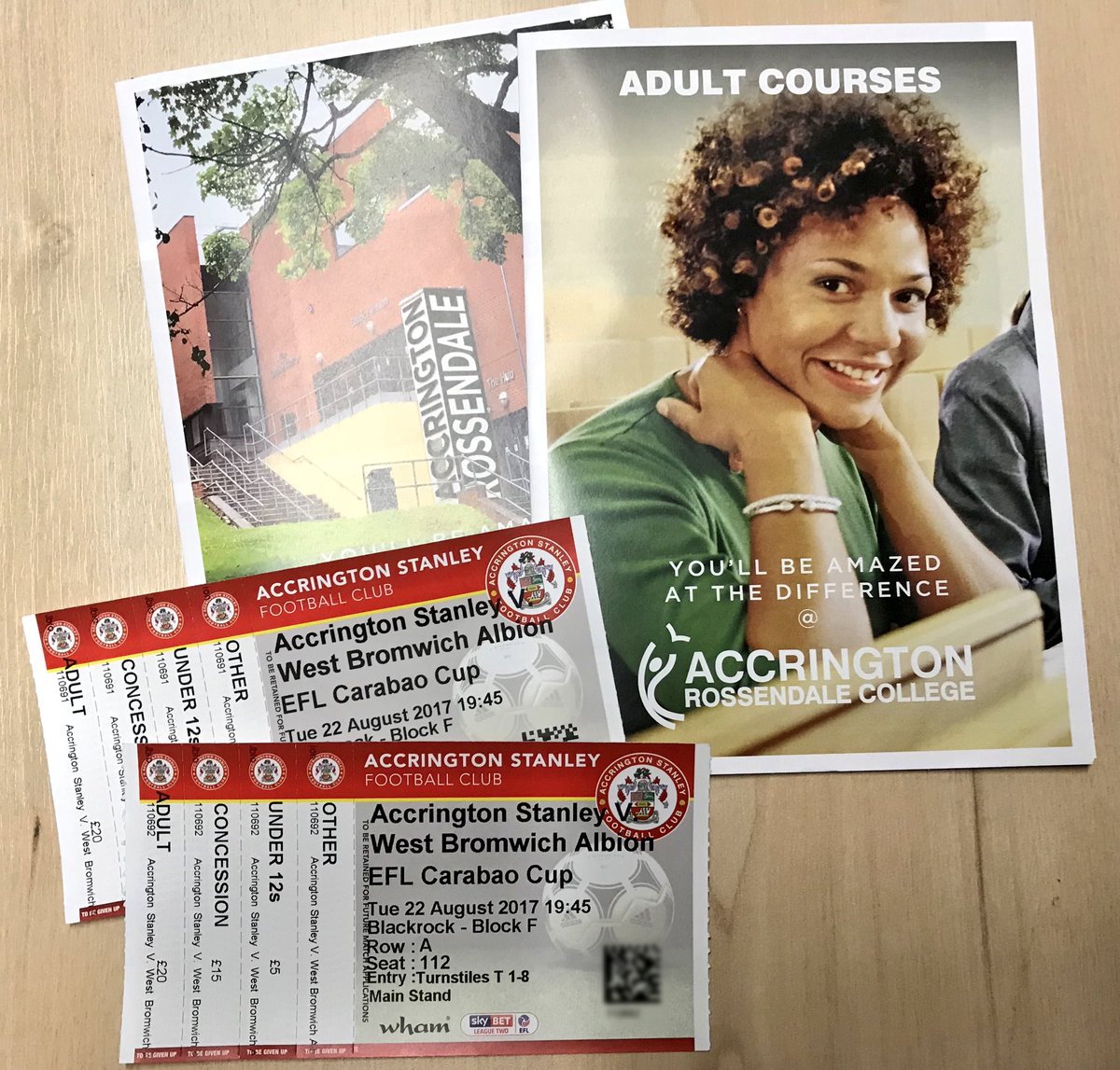 accrosscollege's tweet photo. Follow @accrosscollege and RT by Mon, 21st Aug for a chance to WIN 2 tickets for Tuesday’s @ASFCofficial v @WBA game at the Wham Stadium ⚽️ https://t.co/AnJAijprNm