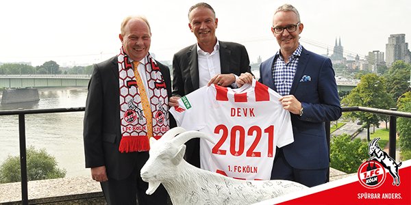 spobis_gmbh's tweet photo. Neuer "Hauptpartner": Die @DEVK_Zentrale geht auf den Trikotärmel des @fckoeln https://t.co/samLhwKP1x