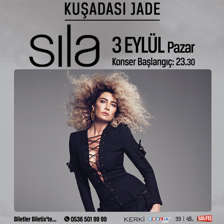 biletix.com/etkinlik/UBH85… #sıla #sılagençoğlu #sila #silagencoglu #kuşadası #kusadasi #aydın #aydin #soke #söke #biletix