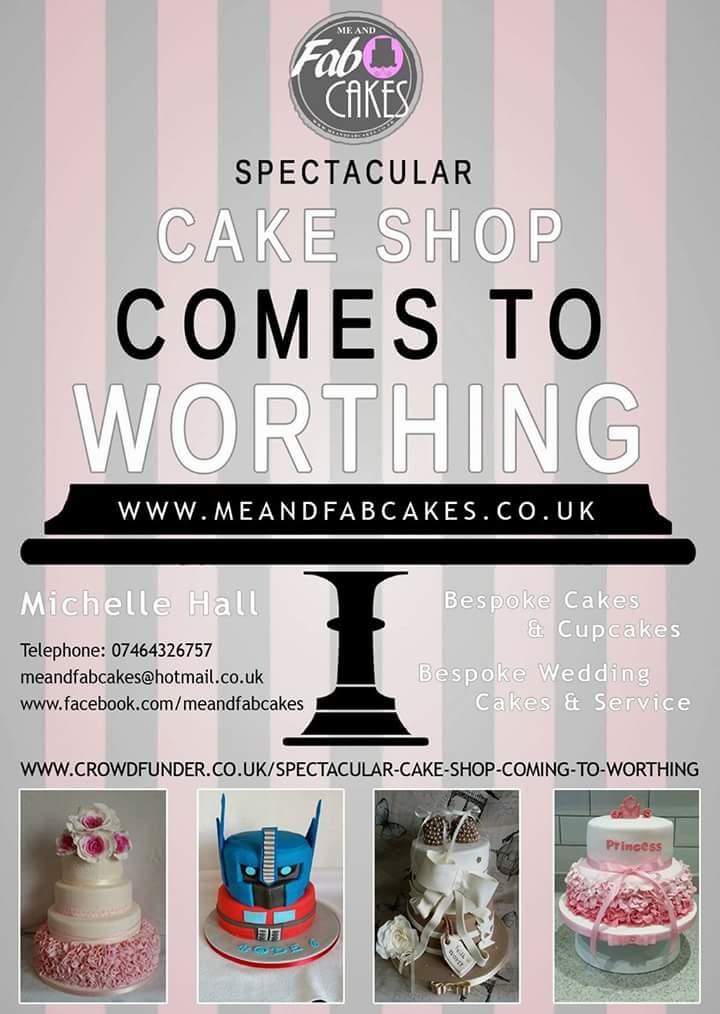 Local business woman #crowdfunding 2 grow her business by opening a #cake shop in #worthing check these fab Rewards  crowdfunder.co.uk/spectacular-ca…