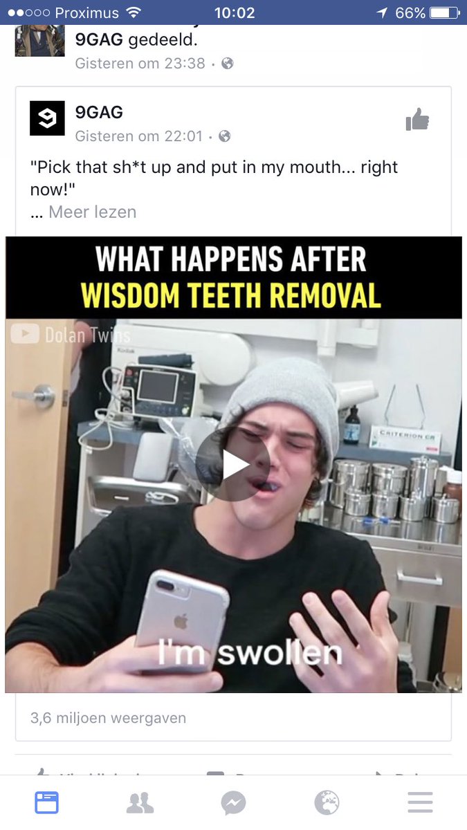 marthetaliman's tweet photo. I'm crying 😂 ethans wisdom teeth video is going around on Facebook 😂😂 https://t.co/utxqSQRpQa