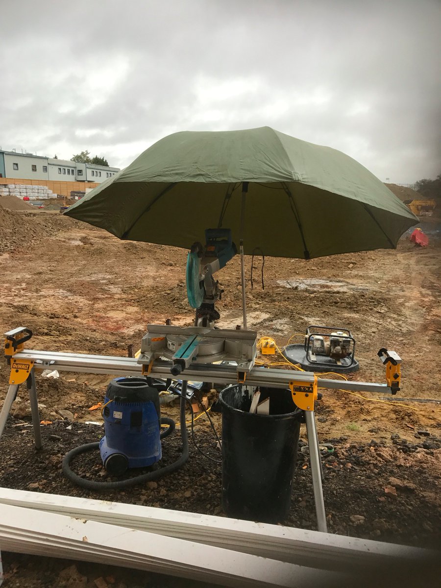 There's no such thing as "rained off". #truegrit #carpentry #joinery #newbuild #MakingMoney