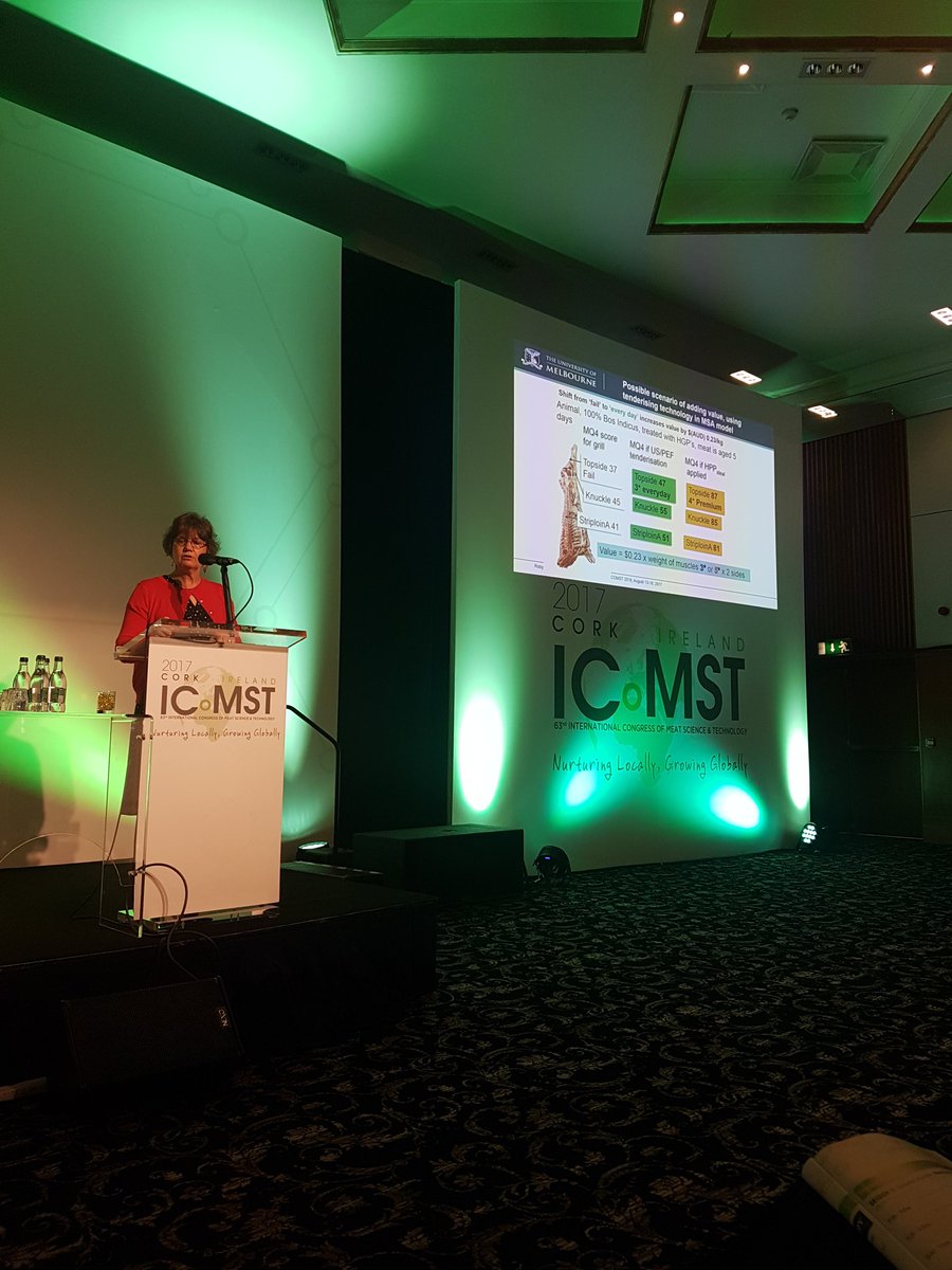 Day 4 is here! Prof.Warner of <a href="/unimelb/">University of Melbourne</a> speaks about the potential of novel technologies to increase meat tenderness <a href="/ICoMST2017/">ICOMST2017</a>