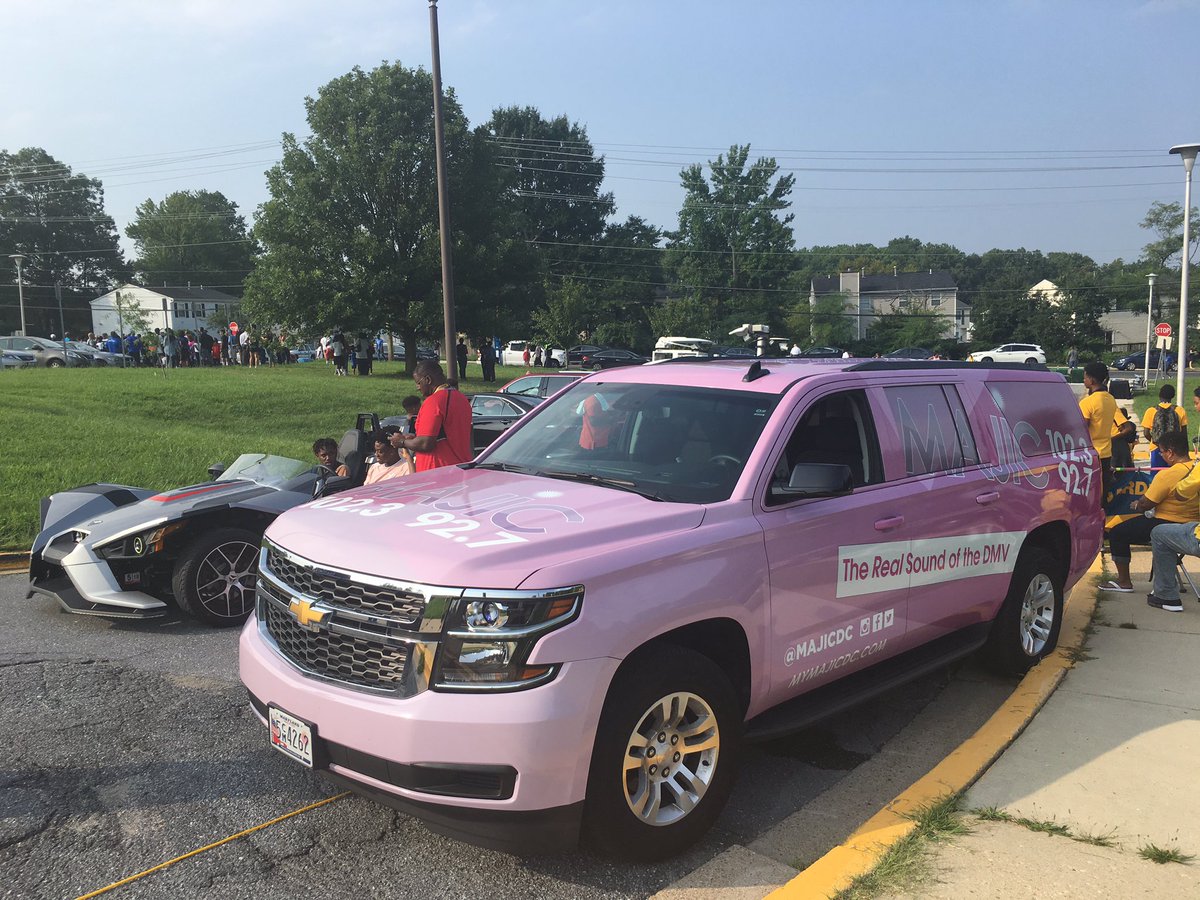 MajicDC's tweet photo. Live at the KD Day Parade in Seat Pleasant, MD with @djricothenoisemaker and @djsixthsense #kdday #mvp #onevip https://t.co/CHbzWnXrrk