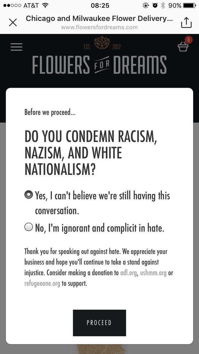 alliegator1111's tweet photo. Check out this Chicago business doing it right. This pop up appears before entering their site. https://t.co/vZXTD65Am2