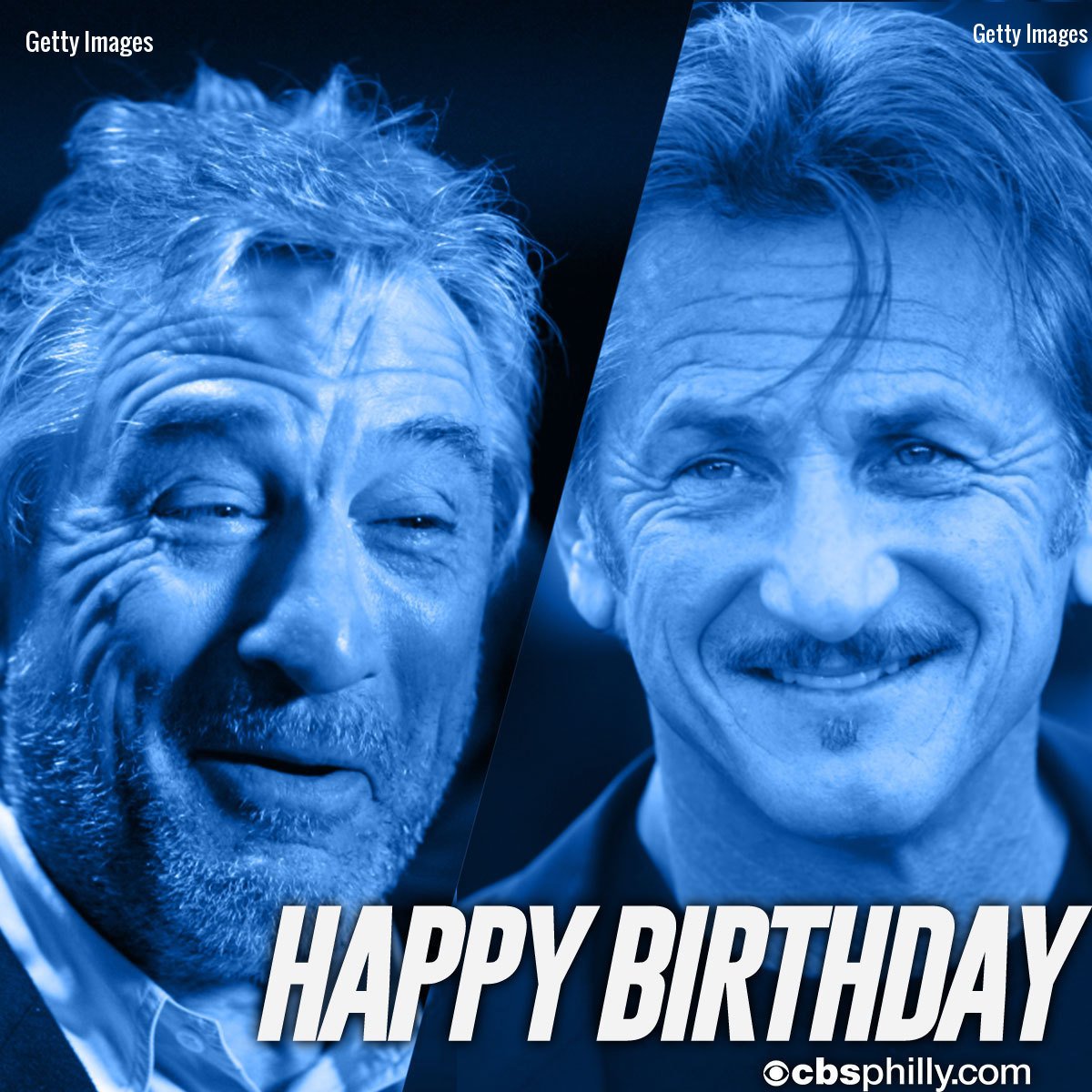   HAPPY BIRTHDAY Robert De Niro & Sean Penn!  