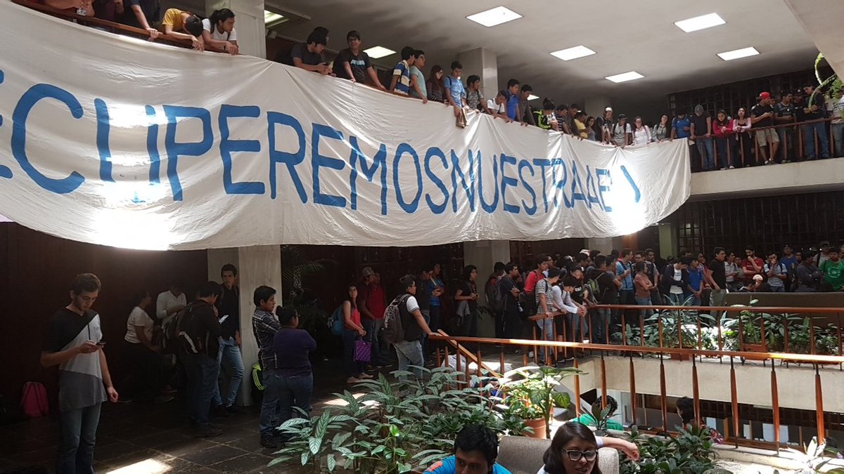 El estudiante organizado defenderá sus elecciones. #CameyRenuncia #CooptaciónUsac