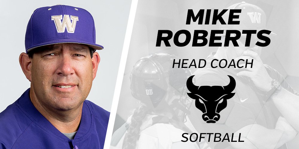 UBBullssoftball's tweet photo. Mike Roberts Named @UBBullssoftball Head Coach #UBhornsUP #WelcomeToTheFamily https://t.co/J6eKoUnE1z https://t.co/lwP2RnzZWp