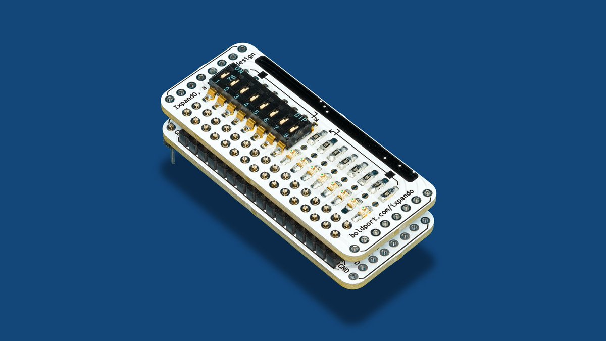 Our latest #BoldportClub project has a Microchip MCP23017 IO expander on it