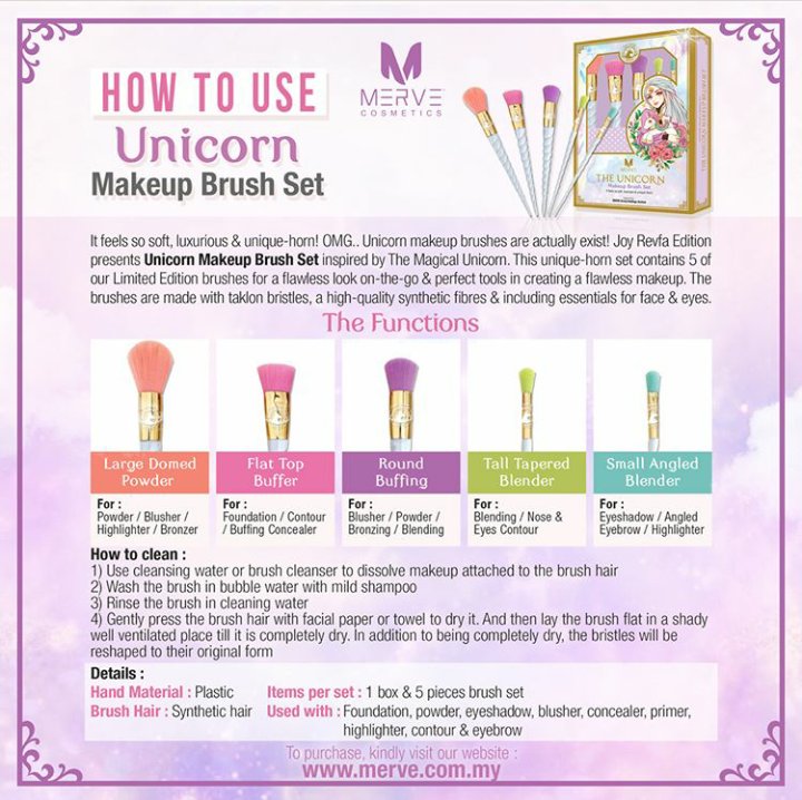 PinkLadyMurah's tweet photo. The Unicorn Makeup Brush Set.
SM-RM150,S/S-RM160 ❌
SM-RM120,S/S-RM130✔
#PromosiMerdeka 💥 #MerveCosmetics 💕
Whatsapp: 01118691995 😘 https://t.co/01J5wDYYvK