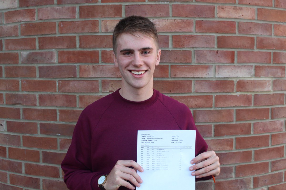 KingsPriory's tweet photo. Miles Brown was delighted this morning as he opened his results to see an A* and two A's. Much higher than he was predicted. Top work Miles! https://t.co/CuTMAwEcHc