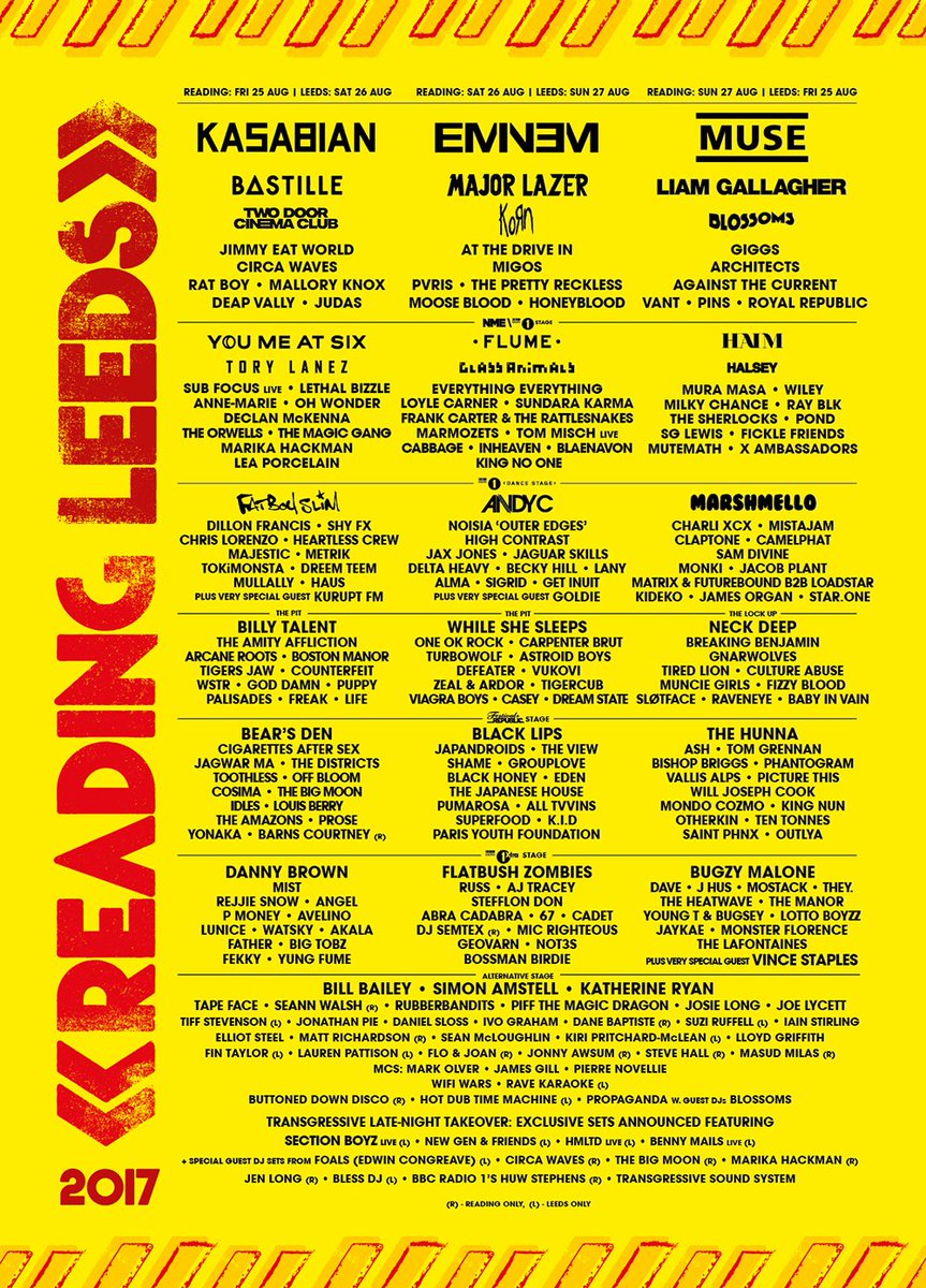it's a dream come true to announce the line up for the #JackRocks / This Feeling stage at Reading

Feast your eyes on THIS #dreamzone