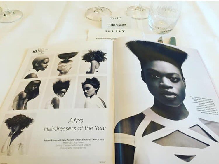 #ThrowbackThursday to when we won Afro hairdresser of the year last year <a href="/robertjeaton/">Robert Eaton</a> and Karla