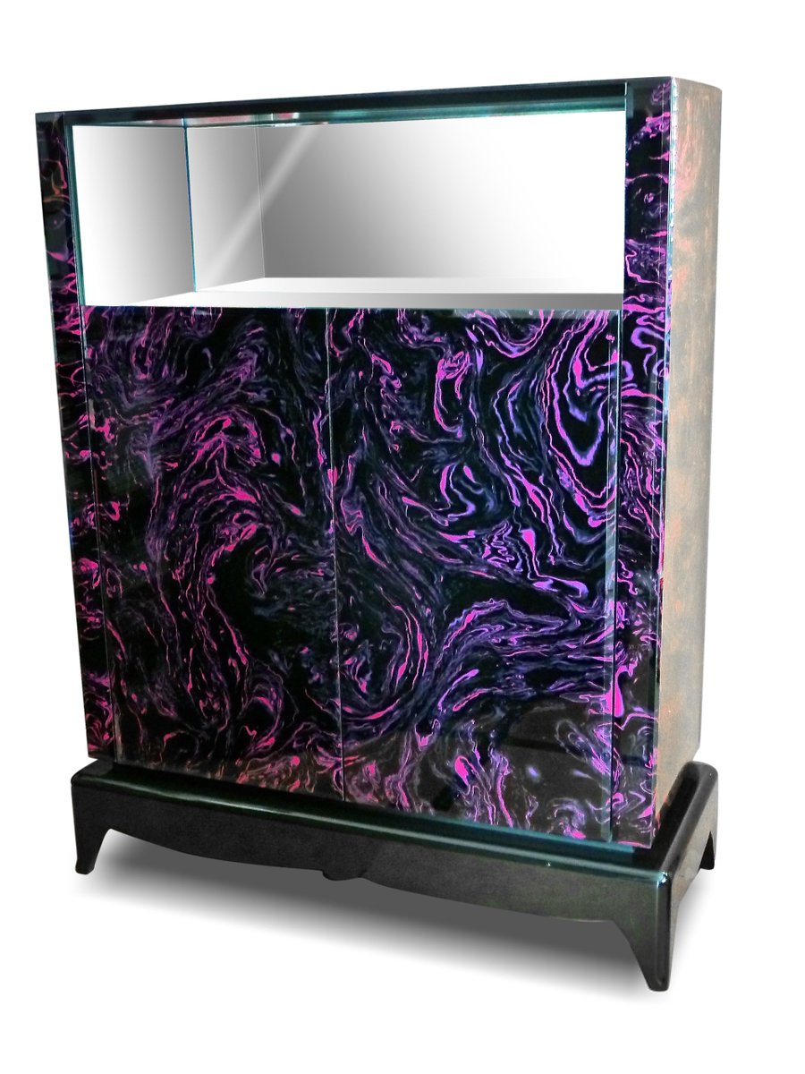 ATOLLGlass's tweet photo. @itsJohnnyEgg chose LoveSymbol#2 for this cocktail cabinet, Prince would no doubt concur! https://t.co/ZzYaxeVKH0