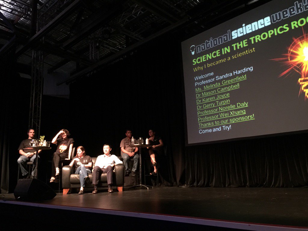 Great evening 'Science  in the tropics rocks! part of national science week. A great JCU Cairns community event!