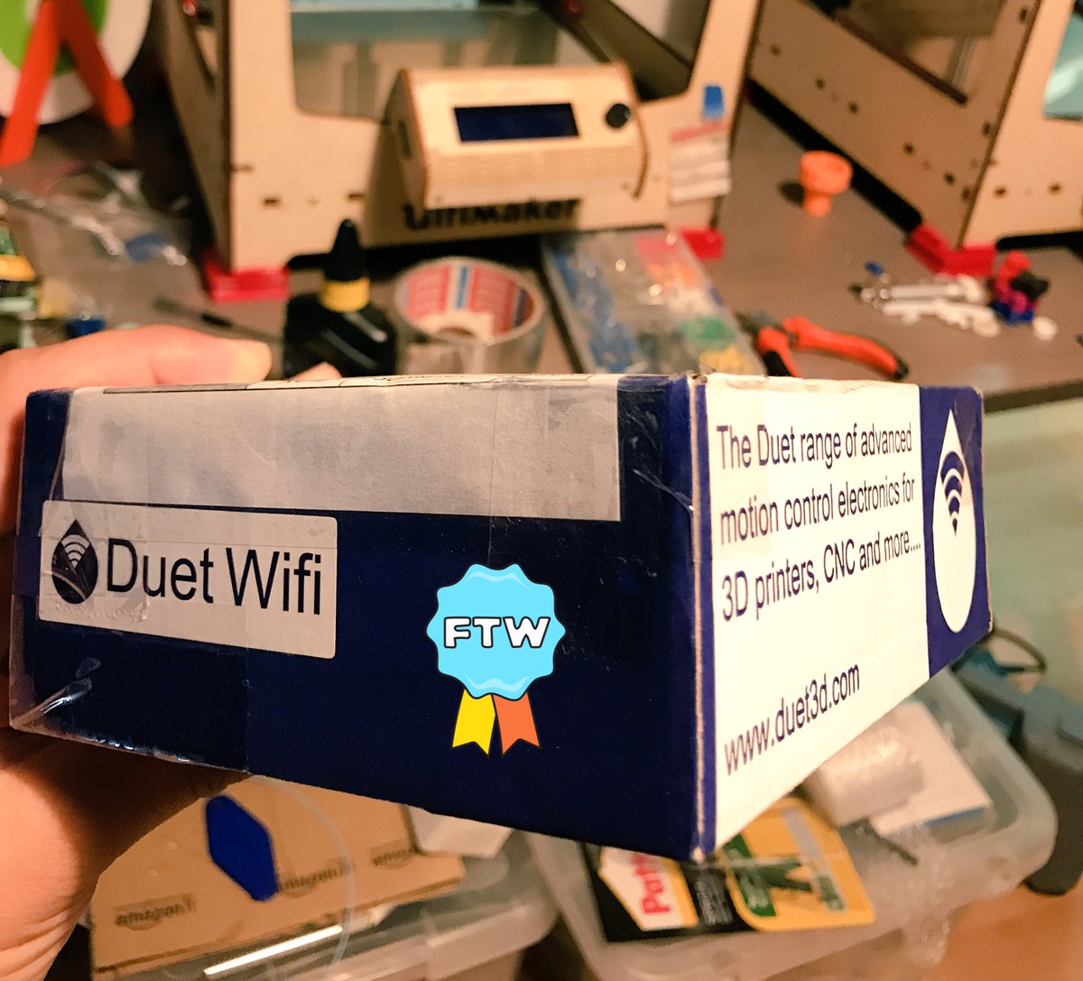 neotko's tweet image. Wow that was fast @Think3dPrint3d ! My second #duet3d 🤓