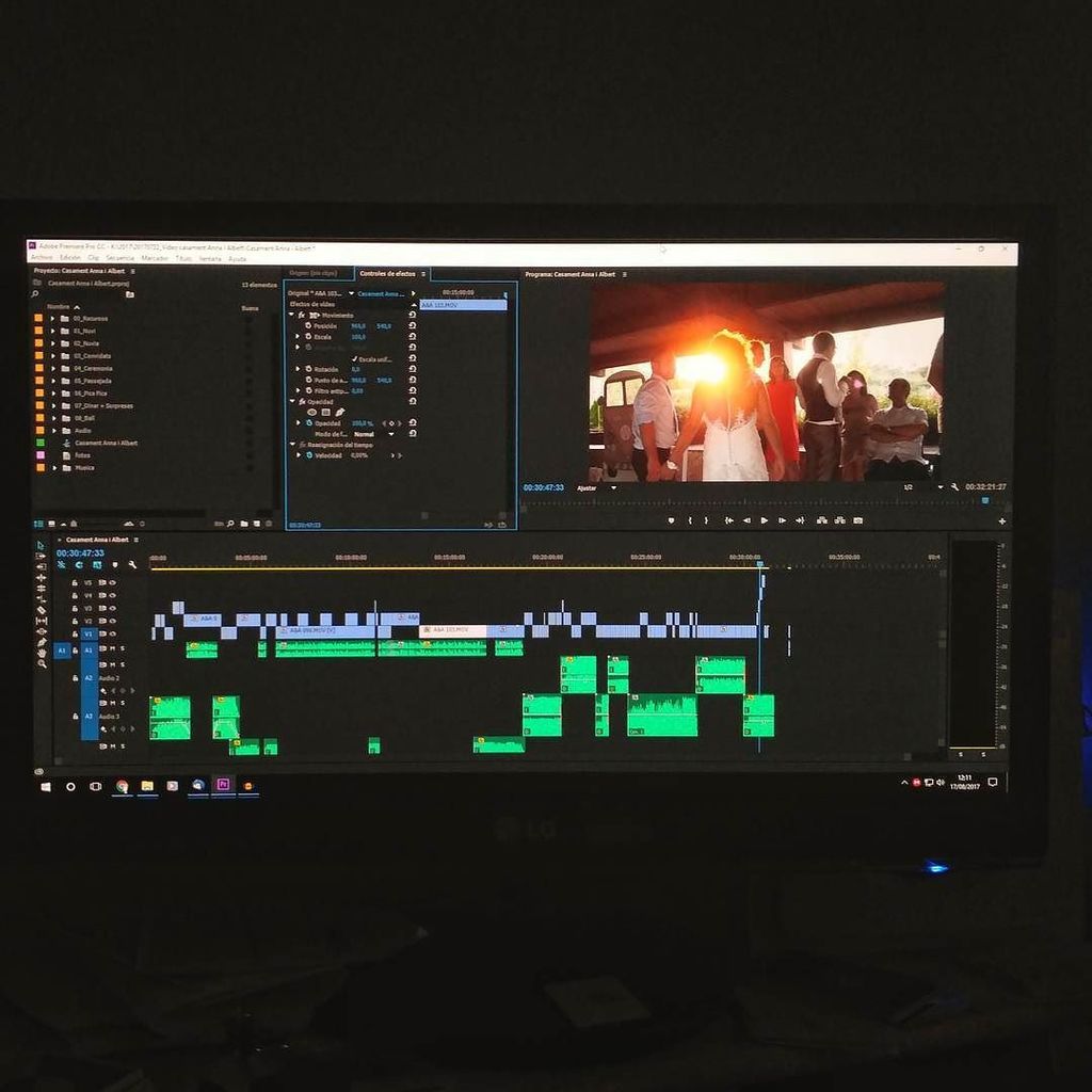 El video del casament de l'Anna i l'Albert, ja começa a agafar forma!!! #wedding #videowedding #videoboda #boda #timeline #premiere