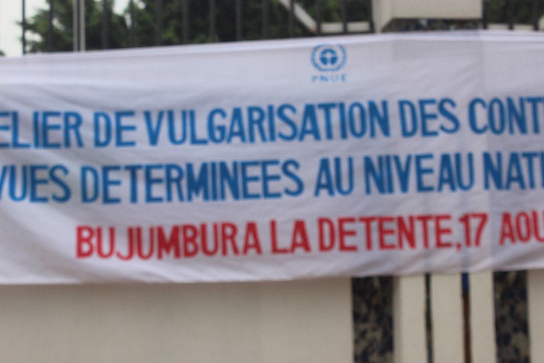 Ikiriho's tweet photo. #Burundi Avec @PNUDBurundi, @MEEATU1 organise un atelier de vulgarisation des Contributions Prévues Déterminées au niveau Nationale (#CPDN) https://t.co/5diLn8zar6