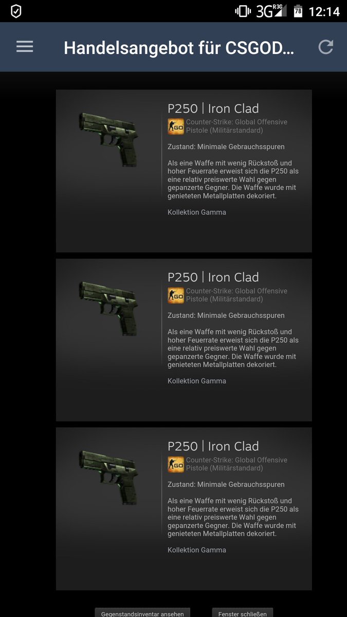 KaioluOfficial's tweet photo. 3X P250 | Iron Clad MW
#3Winner
-RT
-Enter Jaguar Giveaway
Ends in 3min.
Good luck! https://t.co/3fM2WDkkE1
