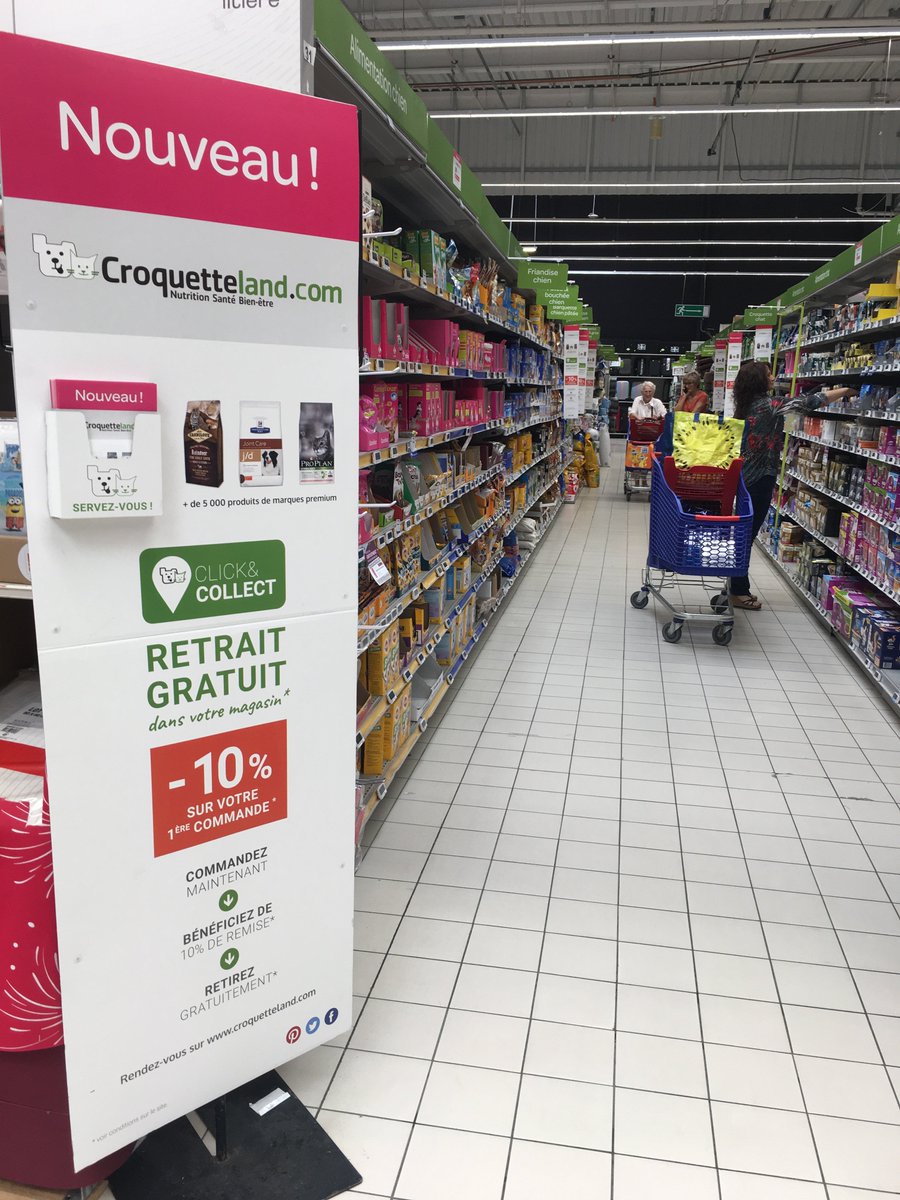 Dauvers70's tweet photo. On-line / Off-line : @CarrefourFrance généralise le click &amp; collect en hypers pour son site petfood @CroquetteLand https://t.co/myqFhr1Fnf