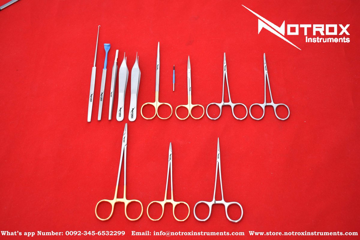 #Plastic_surgery and #general_surgery instruments
#needleholders #Scissors #Scalpelhandles #Forceps #Hooks #Desmarres #Insulated #TC