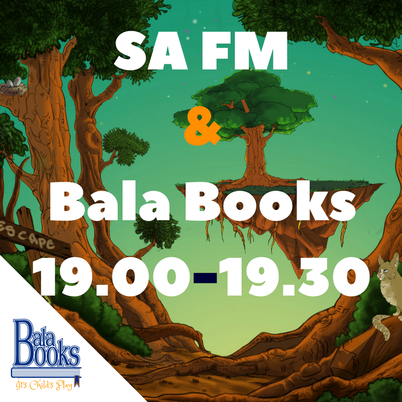 bala_books's tweet photo. Bala Books and it's Head Honcho are hitting @SAfmRadio tonight with @naledimoleo, catch us then!
#itschildsplay #balabooks #SAFM https://t.co/M5CFAaOM2D