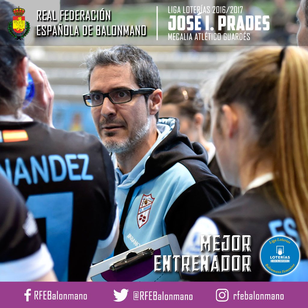 IberdrolaDHF's tweet photo. 📣 Mejor Entrenador de la #LigaLoterías 2016/2017
🌟🔝 @joseignacioprad del @Atlguardes_ofic https://t.co/i7BcbLQYh8