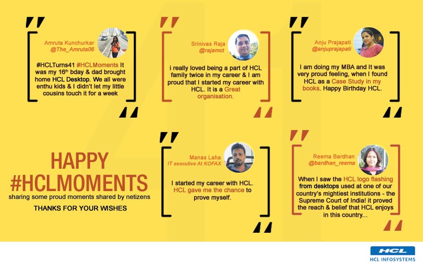 HCL Infosystems tweet media
