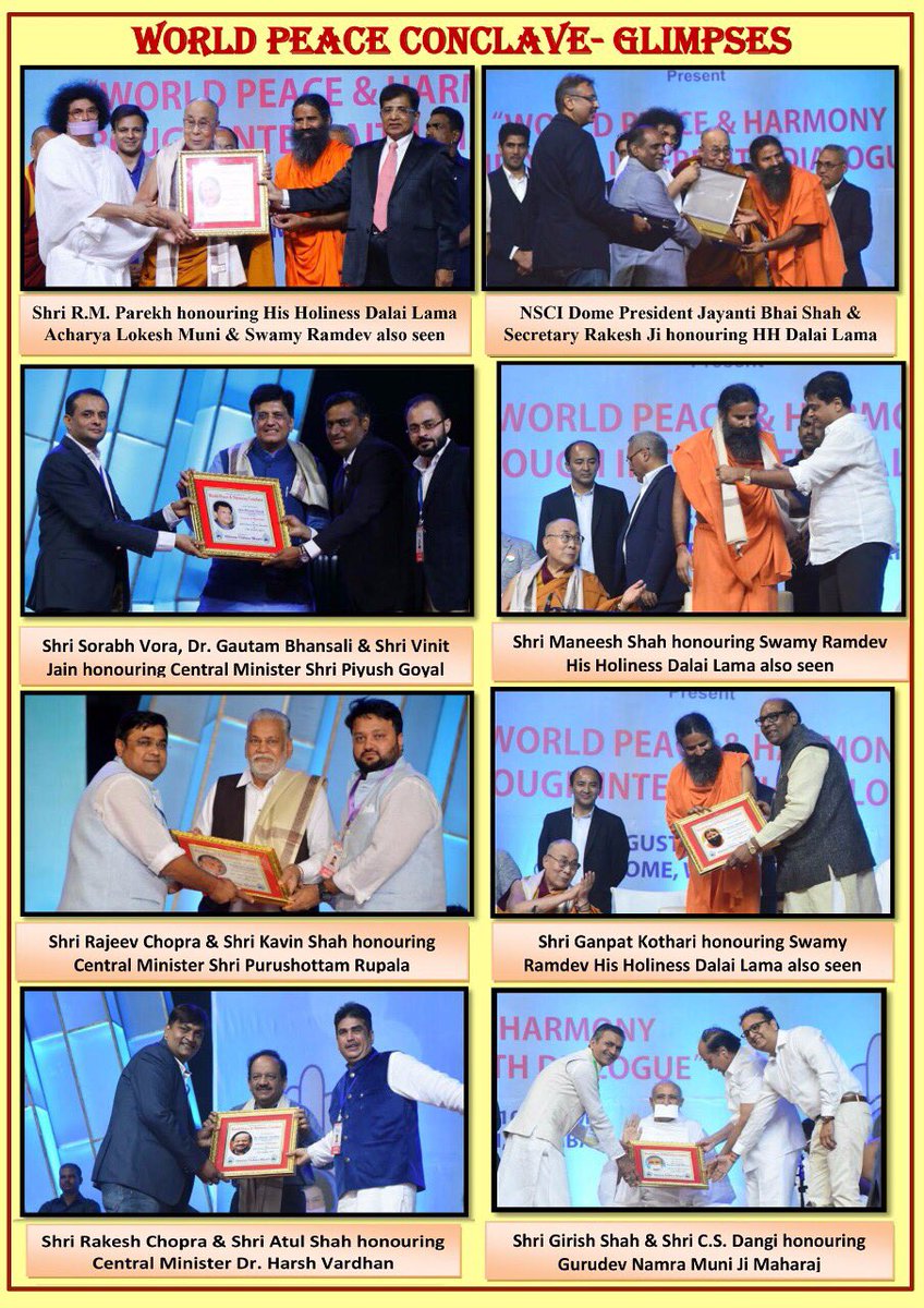 Munilokesh's tweet photo. #WorldPeaceConclave at #Mumbai org by AVB made history WORLDWIDE.
 AAHWAAN bring to you the Highlights of this Grand #Interfaith Conference. https://t.co/1lko2xYz5s