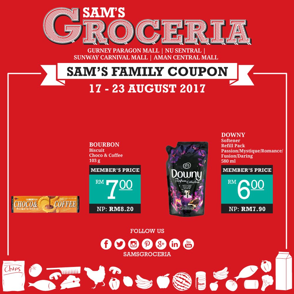 SamsGroceria's tweet photo. Now available in store.
Shop now@SAM’s Groceria stores.
#samsgroceria #bourbon #coffee #biscuit #choco #softener #downy #refillpack https://t.co/SsNWDYEW4L