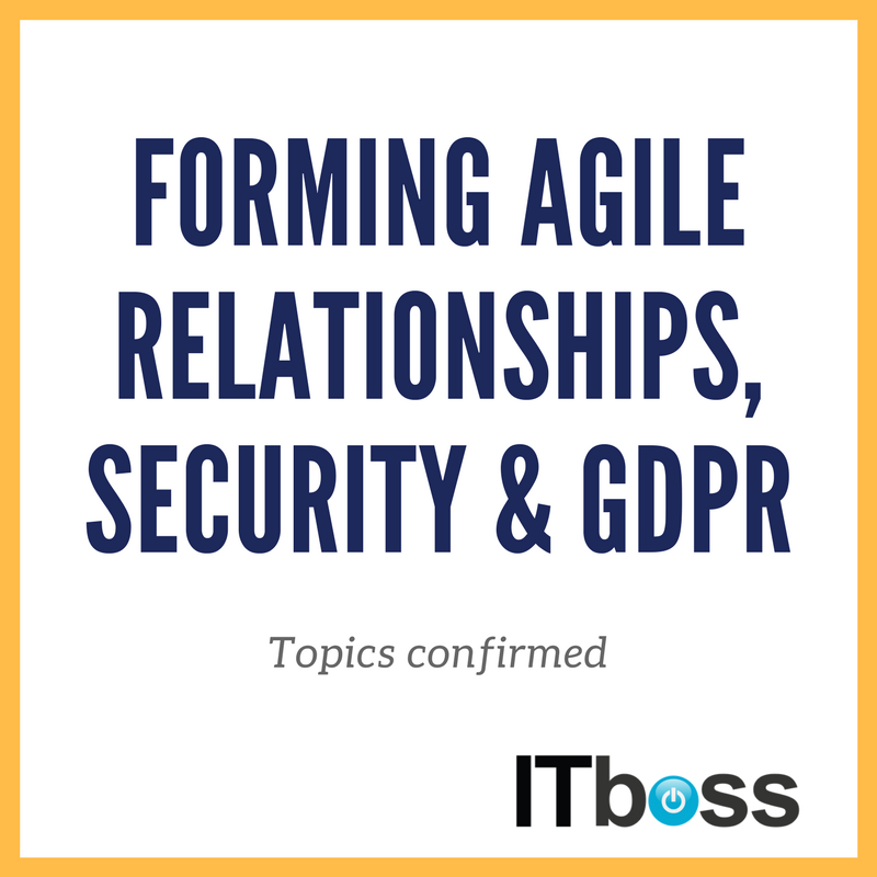 CorecomIT's tweet photo. So many fantastic discussion topics submitted for #ITBoss. With only #oneweektogo, here's the chosen three https://t.co/UrvPngykGL https://t.co/37yZ3vd3RP