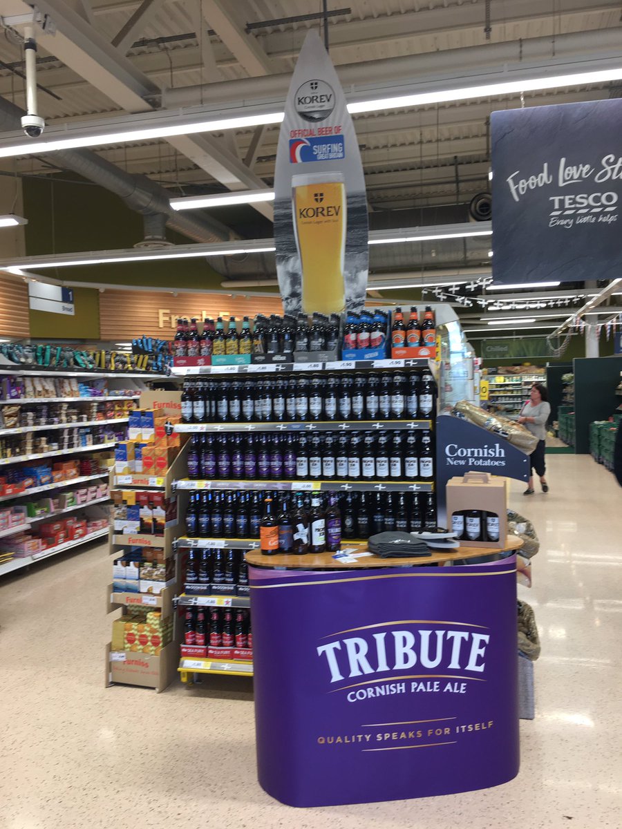 SABrewNational's tweet photo. Sneak peek at our new bottles @StAustellBrew @Tesco_SouthWest @FoxyCadno @KorevLager @properjobale @PadstowTesco https://t.co/vzaKHDN4Ki