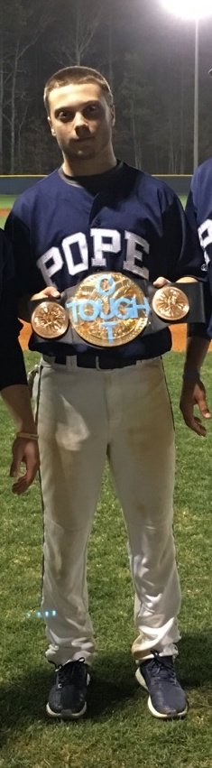 CoachTurco8's tweet photo. RECORDS ALERT:
@_mwynne6 = @Pope_Baseball new career leader in HIT BY PITCH! Mega important stat in a well rounded approach!
#OBPmachine https://t.co/FKKnEoX5mq