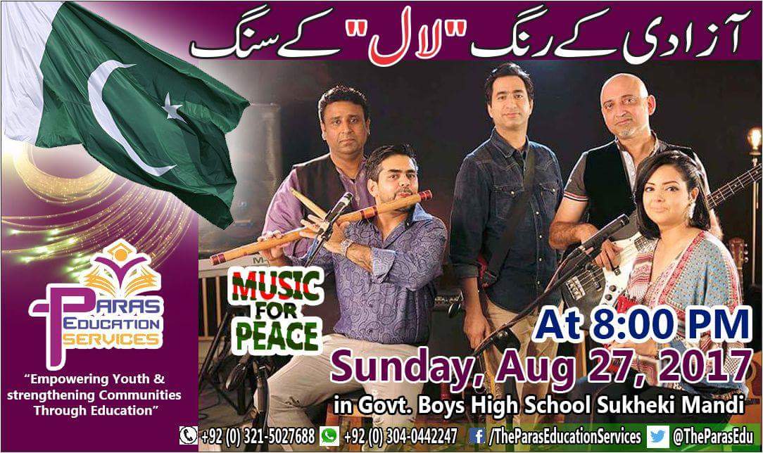 TheParasEdu's tweet photo. امید سحر کی بات سنو۔۔۔۔۔۔۔.           We welcome @Taimur_Laal  &amp; Laal band for bringing message of peace through music in Sukheki Village. https://t.co/wv2SyjSCCP